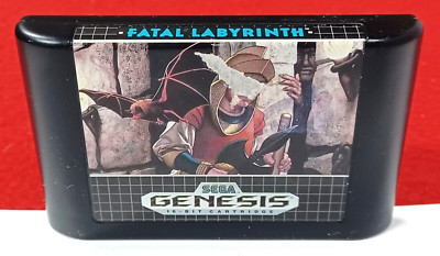 Fatal Labyrinth (Sega Genesis, 1991) Authentic Cart Only, Pins Cleaned &Tested