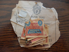 VINTAGE H&S POGUES  CO STORE RECEIPT WITH ORIGINAL OHIO TAX COUPONS ATTACHED