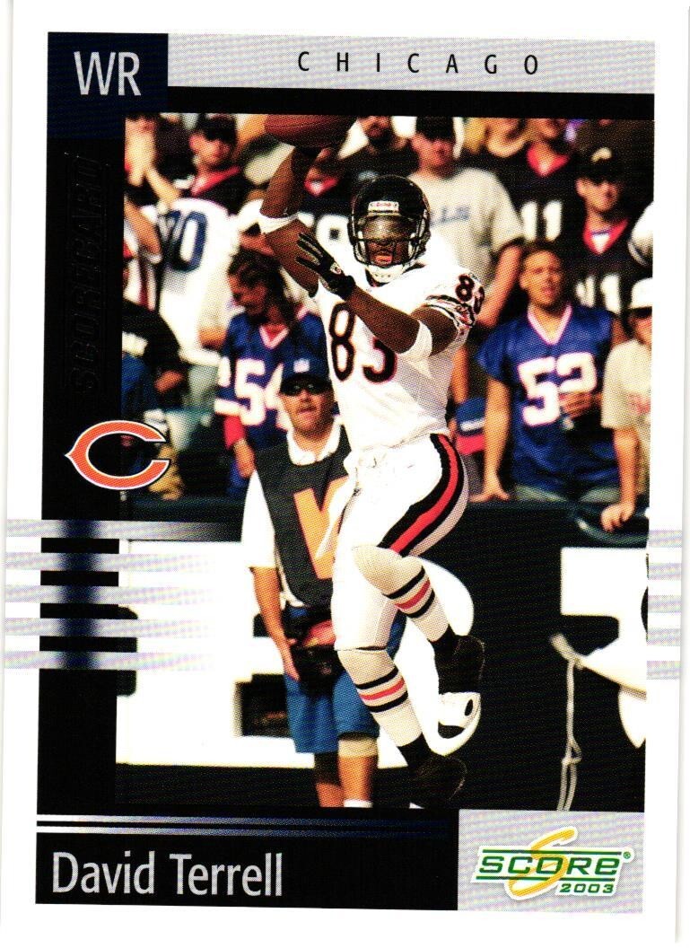 2003 Score  Scorecard  /500 David Terrell #169 - Chicago Bears