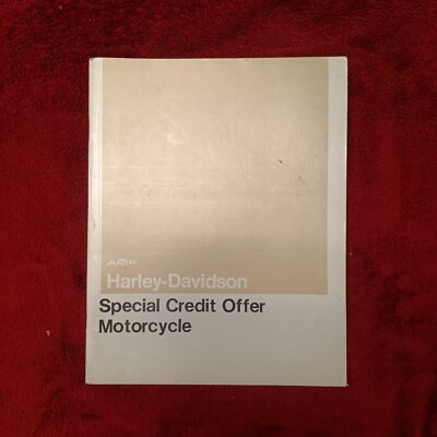 1970s AMF Harley Davidson special credit offer motorcycle