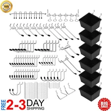 121 Pcs Pegboard Hook Assortment PegBoard Accessories, PegBoard Hooks, Pegboard