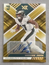 NAKOBE DEAN 2022 Panini XR RC Auto Gold /10 #170 Eagles Georgia Bulldogs