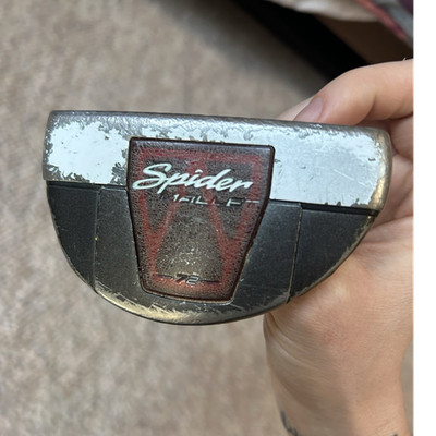 TaylorMade Spider Putter RH Steel Shaft SuperStroke Grip Black/Silver