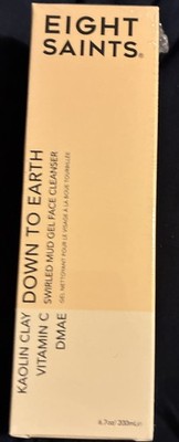 Eight Saints Down to Earth Swirled Mud Gel Face Cleanser 6.7oz Nib Sealed