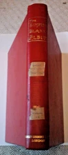 VINTAGE STANLEY GIBBONS RED SIMPLEX  STANDARD  SPRINGBACK STAMP ALBUM,  danaged
