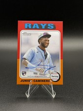 2024 Topps Heritage - Real One Autographs Junior Caminero #ROA-JCA (AU, RC)