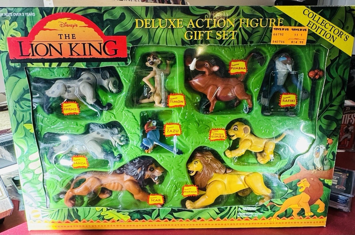 Rare! 1994 The Lion King Deluxe Action Figure Gift Set # 66792
