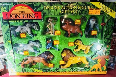 Disney's The Lion King 銀貨 1994年発行 Rare! 1994 The Lion King Deluxe Action Figure Gift Set # 66792