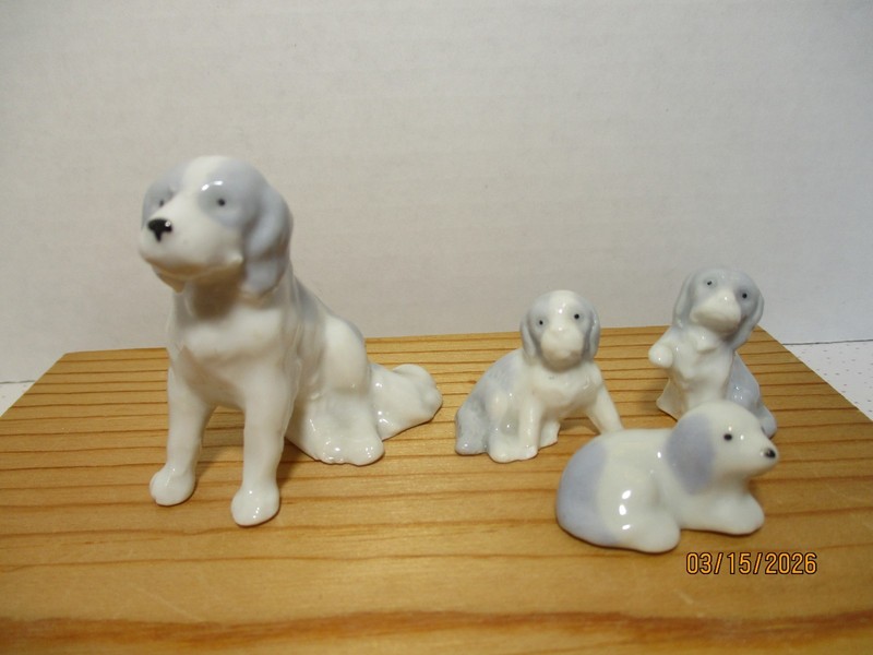 Vintage Miniature Dog Figurines - Made in Germany