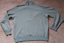 Loro Piana Men's Roadster Cashmere Quarter-Zip Sweater 52, Large Blue/Gray