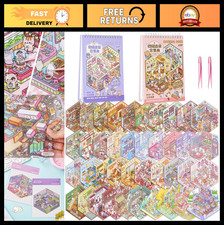 40Pcs 3D Scene Stickers for DIY Miniature Therapy  Home Decor - Cute Craft Set