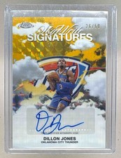 Dillon Jones 2025 Topps Chrome Geometric Gold Refractor SkyWrite Auto /50