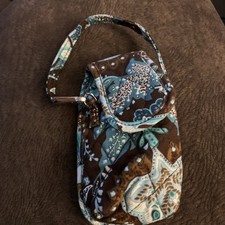 Vera Bradley Java Niebieskie etui na telefon z klapką Nadgarstek Nowe z metką