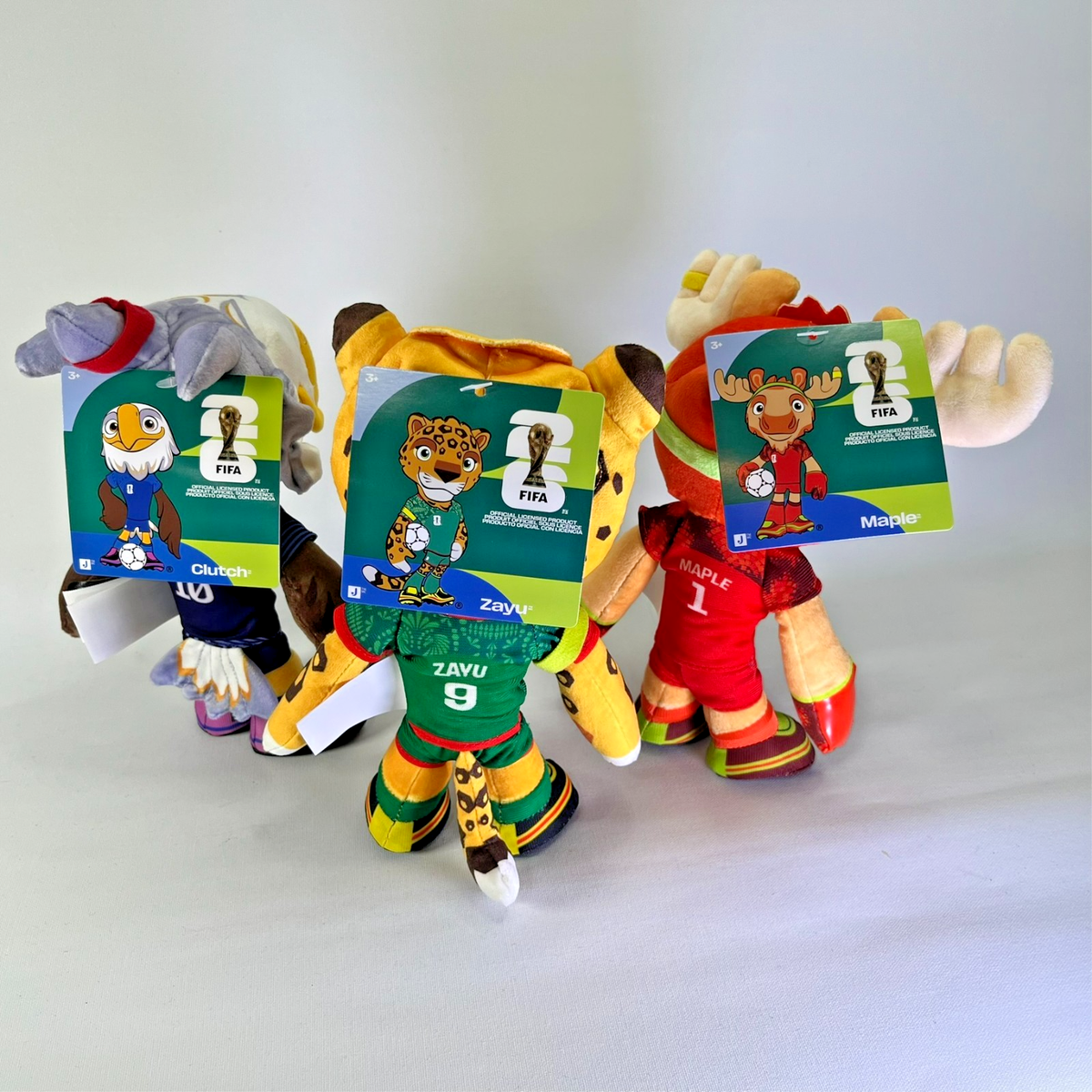 FIFA Official World Cup 2026 Mascots 3-Pack Plush | Clutch-Zayu