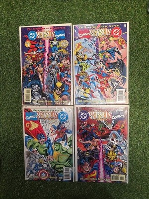 Marvel Vs DC/DC Vs Marvel (1995) #1-4 Complete Set ALL Direct Editions 