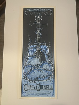 Chris Cornell Better Days Jim Mazza Signed Numbered AP Concert Print Soundgarden