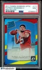 2017 Donruss Optic Red Yellow Prizm #177 Patrick Mahomes II RC Rookie PSA 9 MINT