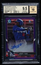 2018 Bowman Chrome Prospect Purple Refractor Ibandel Isabel BGS 9.5 Auto 0a2