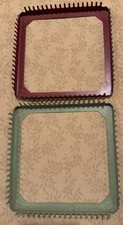 2 Vintage Metal Potholder Weaving Looms