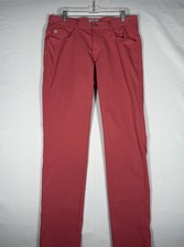 Peter Millar Crown Sport Pants Men s 34x34 Salmon EB66 Performance Five-Pocket