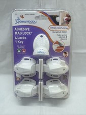 NEW DreamBaby Adhesive Mag Lock 4 Locks 1 Key Babyproof Magnetic Lock Safety