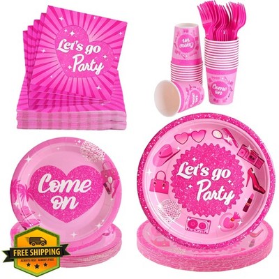 COSINIA Let's Go Party Tableware Set for 24