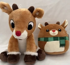 Kohl's Cares 10 “ Rudolph & NEW W Tags Squishmallow Rudolph 7”Stuffed Toy