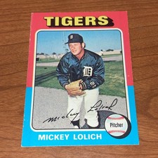 1975 Topps #245 Mickey Lolich Detroit Tigers EX