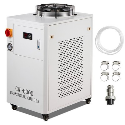 Industrial Water Cooling System CW-6000 15L 65L/min Laser Cooler with Compressor