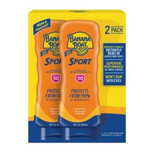 2pc Banana Boat Sport Ultra Sunscreen Lotion Broad Spectrum SPF 50 10oz exp 2027