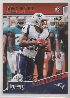 2018 Panini Playoff Rookies 1st Down 39/99 Sony Michel #211 Rookie RC 0c6