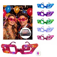 12 PCS 2027 Flashing Light up Party Glasses Happy New Year Glasses
