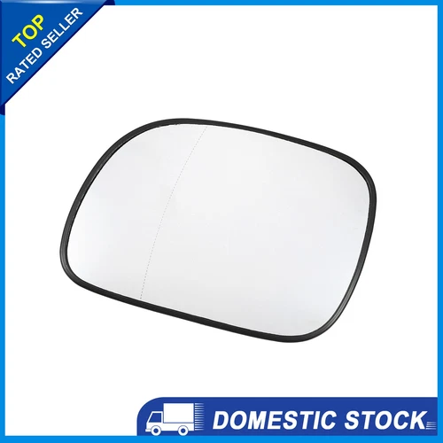 Rearview Driver Side Heated Mirror Glass W/ Backing Plate for Dodge Autoavan