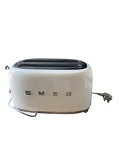 Smeg TSF02WHUK 4 Slice Toaster White 50s Retro Used Signs of Wear