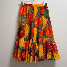 Chacott Ballroom Stage Skirt M Floral Bright Voluminous Dance Costume
