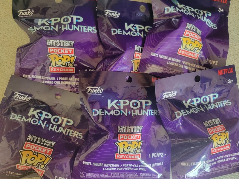6 Funko Pocket Pop Keychain Netflix KPop Demon Hunters Mystery Blind SEALED NEW