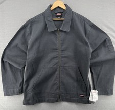 Dickies Twill Jacket, Full Zip Collared Lightweight Jacket with Pockets