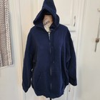 HANES PREMIUN blue hooded jacket- size 2XL — photo 1