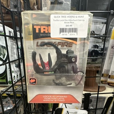 TruGlo Lock-Fire Ultra-Fast Click-Up Containment Arrow Rest RH Black 02414