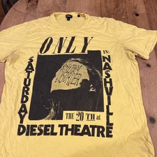 Diesel Theater Rhythm Disorder Tee size XL YELLOW