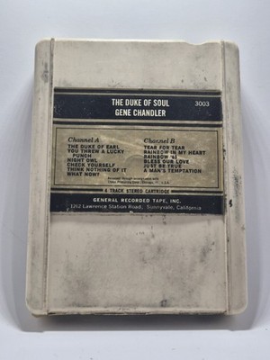 GENE CHANDLER THE DUKE OF SOUL 4-track Tape W/Video Confirmation Tested