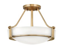 Heritage Brass LED Foyer Pendant from the Hathaway Collection