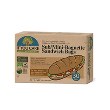 Image of If You Care Sub/Mini Baguette Bags - Compastable Certified Sandwich Bag - 30