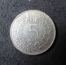 Silbermünzen 5 Mark BRD 196d1  Heiermänner vz