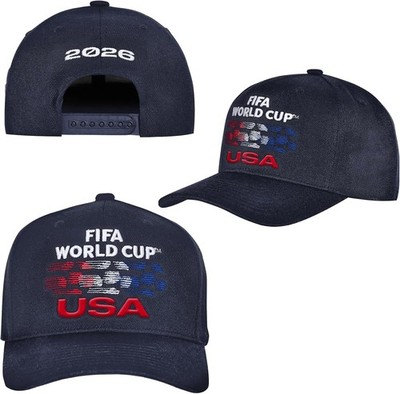 USA Soccer Fan Cap - 2026 FIFA World Cup Snapback with Raised