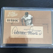 Minnie Minoso 2005 Donruss Leather & Lumber CUTS Autograph /128 White Sox HOF