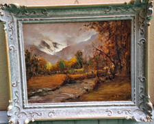 PITTORE -LORENZO DELLEANI 1840-1908( attribuito)  'PAESAGGIO PIEMONTESE'