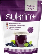 Sukrin Plus - All Natural Granulated Sugar Substitute with Erythritol and Stevi