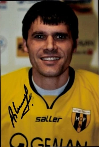 Photo footballer Adrian Dashi, FC Bayern Hof, autograph - 11496823