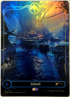 MTG Island (Foil) Secret Lair D&D: Lands of the Forgotten Realms